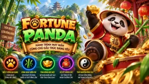 Biểu tượng GO99 FORTUNE PANDA với các tùy chọn cược và trò bài trực tuyến